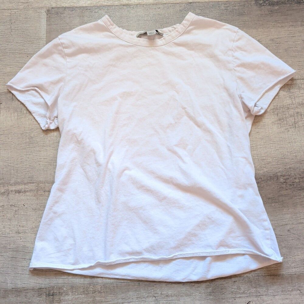 AllSaints Women's White T-Shirt Size M Short Sleeve Crew Neck
